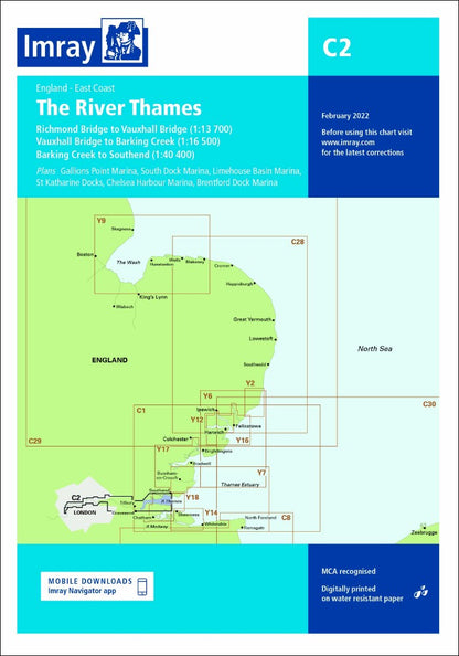 IMRAY Chart - C2: The River Thames (YOT0090)