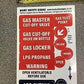 BOAT Safety Signs - LPG Fuels Gas Cut-Off (BSS3GF)