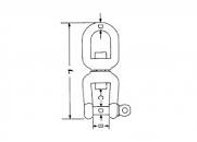 PRO-BOAT Standard Stainless Steel Fork-Fork Swivels 10mm