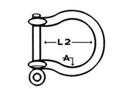 Talamex Galvanised Bow Shackle 5mm (08.106.005)