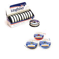 Kingfisher Waxed Braided Whipping Twine 1mm - Black White or Navy