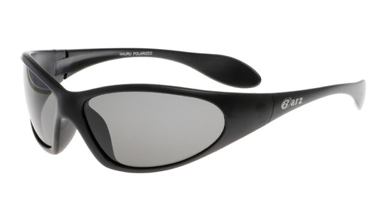 Barz Optics Navru Wrap Around Polarised All Weather Sunglasses - Bk/Grey