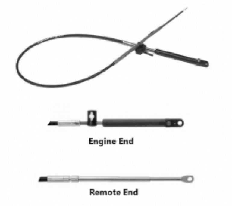 32FT GENUINE MERCURY MARINER THROTTLE / GEAR SHIFT GEN2 PLATINUM PLUS OUTBOARD REMOTE CONTROL CABLE
