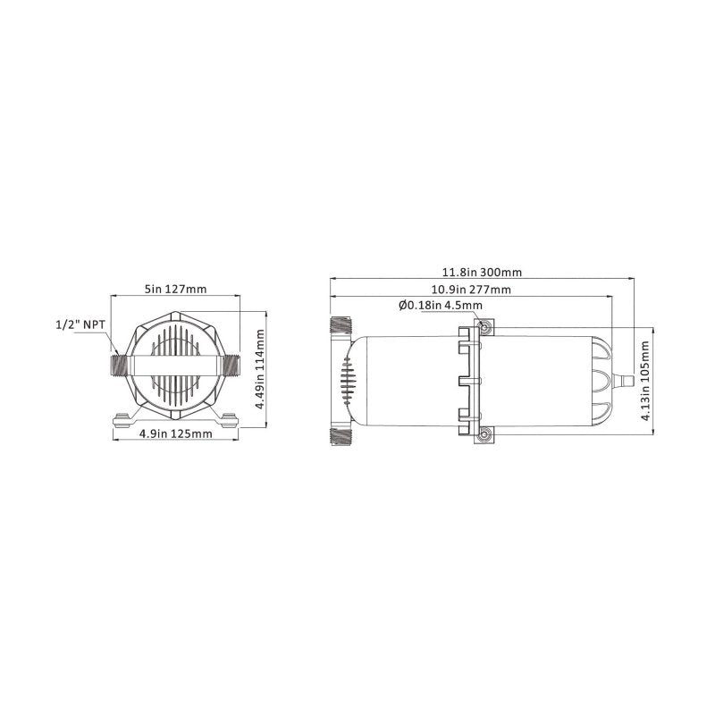 Pressurised Accumulator Tank 1 L