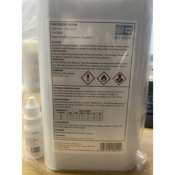 BLUE Gee Fibreglass Resin & Catalyst 1Kg
