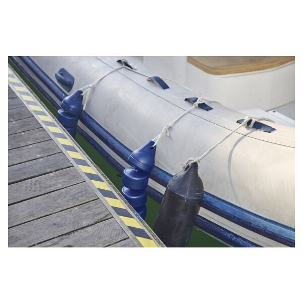 PLASTIMO Articulated RIB Fender for Curved Hulls - Black 12 x 48cm