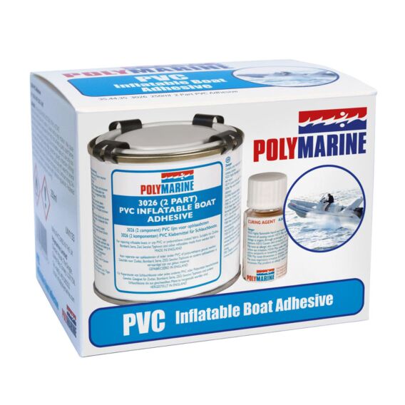 POLYMARINE PVC Inflatable Boat Adhesive 2 Part 250ml Tin (35.44.35)