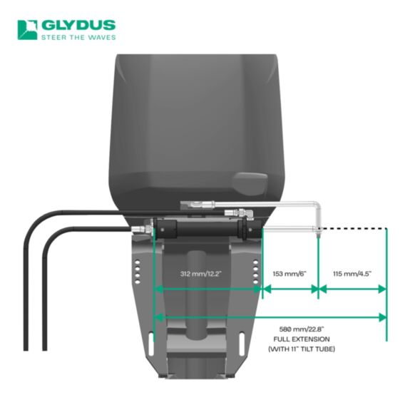 GLYDUS SMARTSTEER 90hp Hydraulic NFB Kit