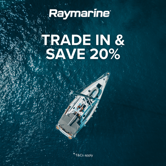 Get 20% off Raymarine when you trade in your old electronics