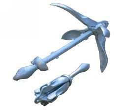 Folding Grapnel Anchor with Spoon Flukes