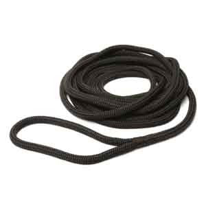 Kingfisher Dockline Pre-Spliced Mooring Line Rope 14mm x 10m Black