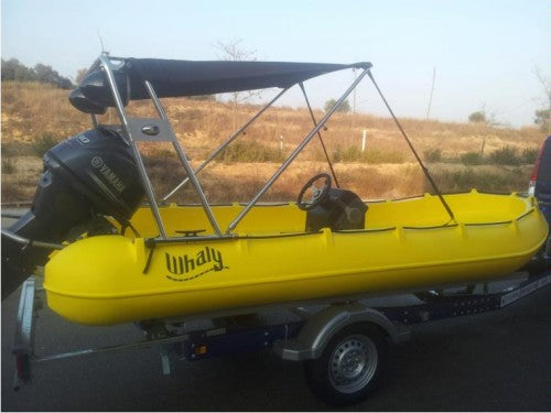 Whaly Black Bimini Cover Frame for models 435 and 370-