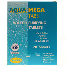 AQUA Mega Water Purifying Tablets Pk of 20 (CT088)