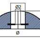 TECNOSEAL Magnesium Rudder Anode with Insert