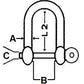 Talamex D Shackle Short 8mm Eye Bolt (Q053865)