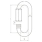 Talamex Quick Link Shackle 6mm (53884)