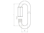 Talamex Quick Link Shackle 6mm (53884)