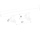 TALAMEX Hollow Base Cleat 150mm (66.114.150)