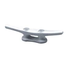 Nylon 6cm White/Black  Open Base Dock Cleat with Screws