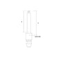 STA-LOK Swageless Stud for 5mm Wire X 3/8" UNF Right Hand (SL/036-05/UNF)