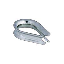 AQUA Marine HD Galvanised Steel Wire Rope Thimble Eye 16mm (53319)