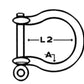 Talamex Galvanised Bow Shackle 5mm (08.106.005)