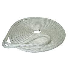 KINGFISHER Dockline Pre-Spliced Mooring Line Rope 12mm x 10m White