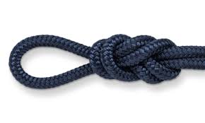 KINGFISHER Dockline Pre-Spliced Mooring Line Rope 12mm x 10m Navy