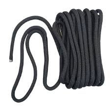 Kingfisher Dockline Pre-Spliced Mooring Line Rope 16mm x 10m Black