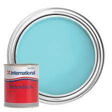 International Interdeck Slip Resistant Deck Paint 750ml Squall Blue 923