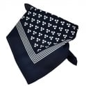 Navy Blue & White Nautical Cotton Scarf