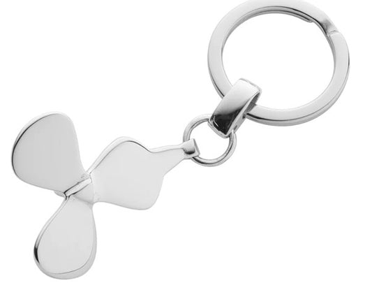 HERSEY & Son Hallmarked Sterling Silver Propeller Keyring