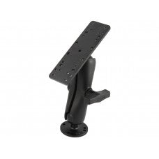 RAM Universal Electronic Fishfinder and Chartplotter Pre-Drilled Double Socket Arm Mount