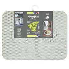 Isagi Stay Put Non-Slip Placemat and Coaster Set of 6 - White