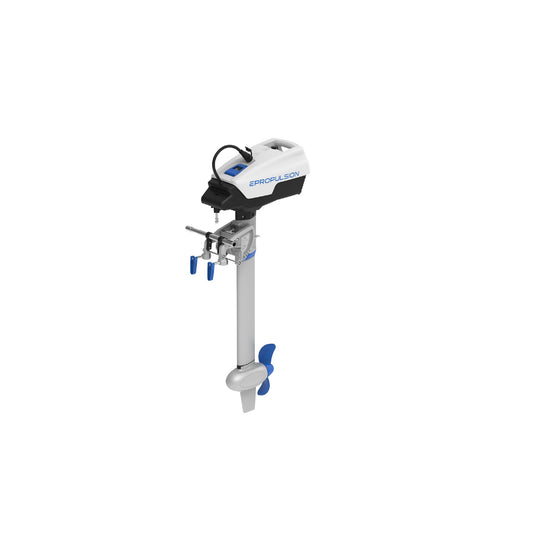 EPROPULSION Spirit 1.0 Evo Remote Long Shaft  Electric Outboard Motor with Battery, Remote Control  and Remote Cables