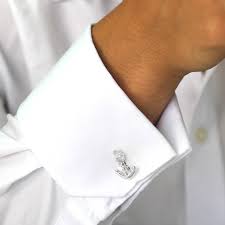 HERSEY & Son Hallmarked Sterling Silver Anchor Cuff Links