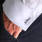 HERSEY & Son Hallmarked Sterling Silver Sailing Boat  Cuff Links