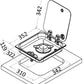 Osculati Stainless Steel Single Hob Unit - 1 Burner