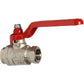 Chrome Plated Brass Lever Ball Valve. Female Ports.