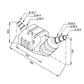 Plastic Waterlock Silencer 40/45/50mm Hose