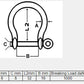 Talamex Galvanised Bow Shackle 8mm