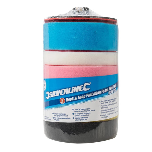 HOOK & Loop Polishing Foam Head Kit 6pce