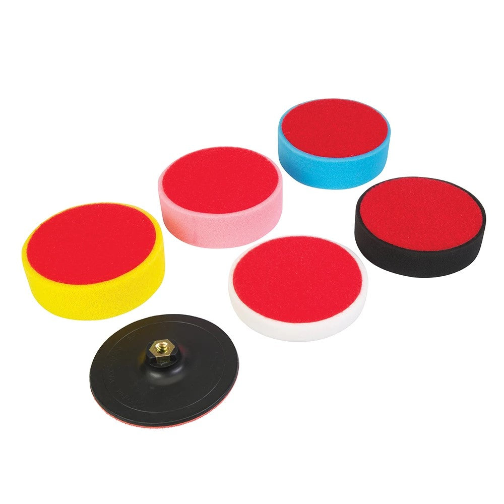 HOOK & Loop Polishing Foam Head Kit 6pce
