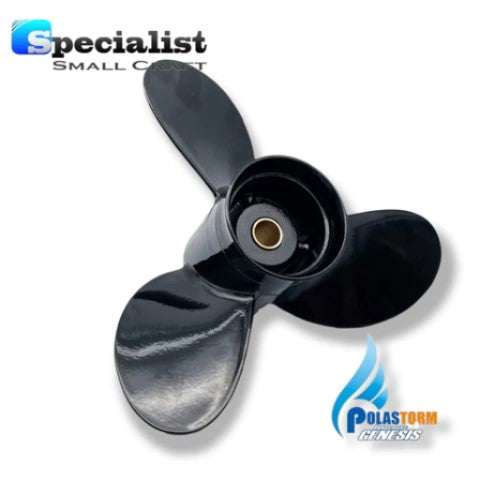 8.5" x 8.5" PolaStorm Aluminium-Titanium Propeller Mercury Mariner Tohatsu Evinrude 8-9.9hp