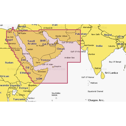 Navionics Marine Chart Platinum+ The Gulf & Red Sea