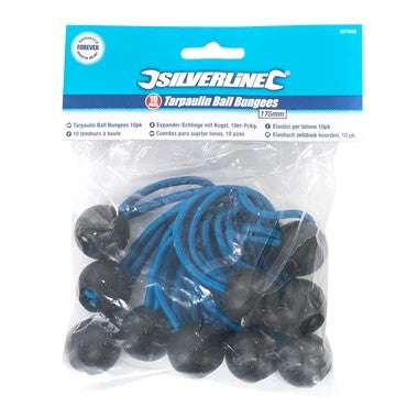 SILVERLINE Tarpaulin Ball Bungees 10pk