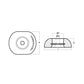 ALUMINIUM Disc anode single 110mm with steel insert