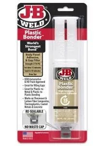 PLASTIC Bonder, 2 Part Urethane Adhesive Syringe 25ml