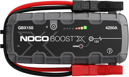 A portable lithium jump starter for 12-volt batteries in Boats.