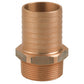 GUIDI Bronze Sea Cock Kit 1/2"-Thru Hull Fitting, Ball Valve and Male Hose Tail.